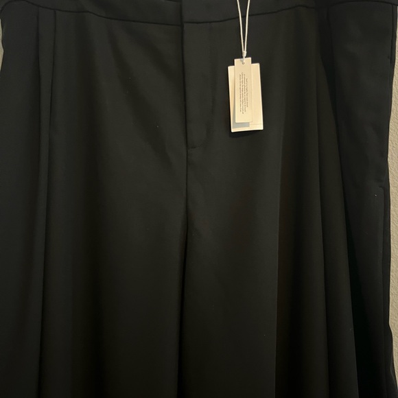 NWT Vince Pleated Front Wool Blend Culottes in Black Size 20 - Picture 8 of 15